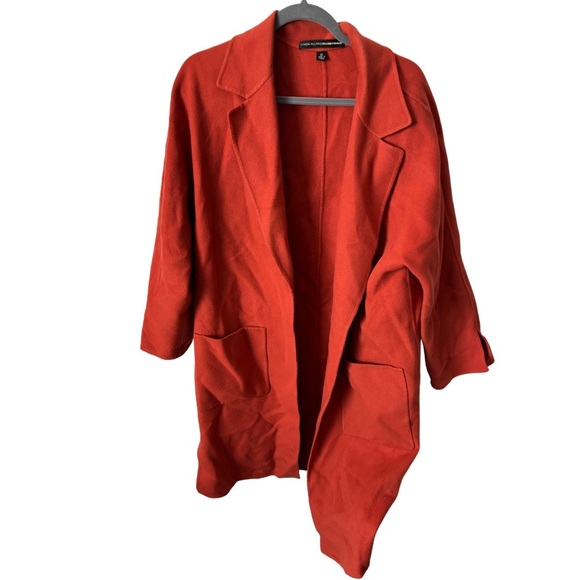 Ellen Tracy | 100% Wool Burnt Orange Sweater/Jacket | Size 12 - Picture 1 of 10